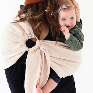 Wildbird baby sling carrier, soft ivory color